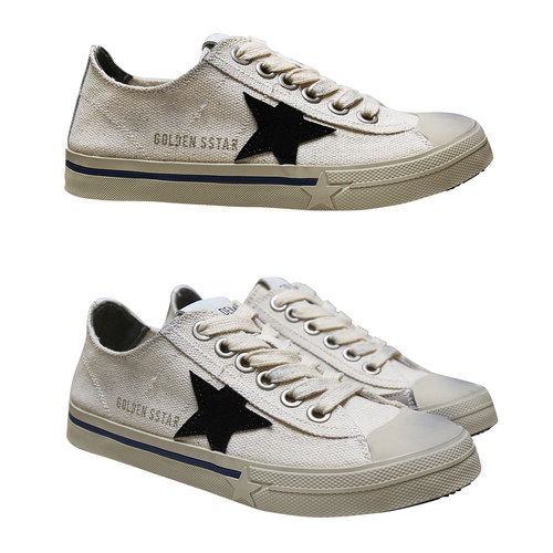 苏木槿脏脏鞋星星板鞋复古帆布鞋