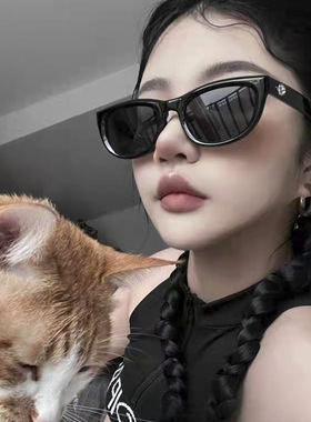 欧美gm墨镜女方圆脸显瘦猫眼网红街拍高级感眼镜夏防晒遮阳太阳镜