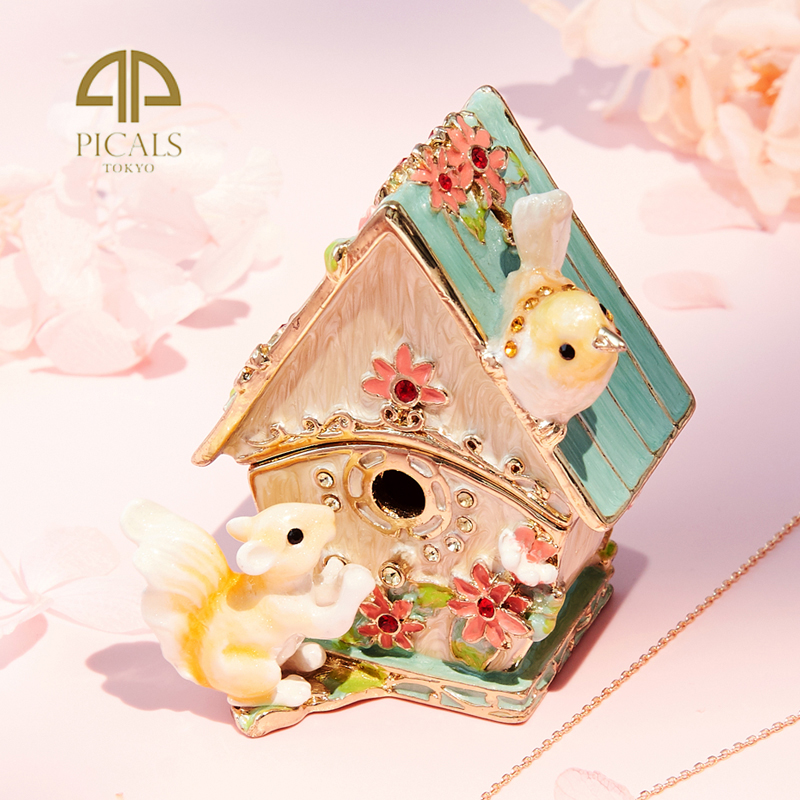 日本picals松鼠木屋收纳盒