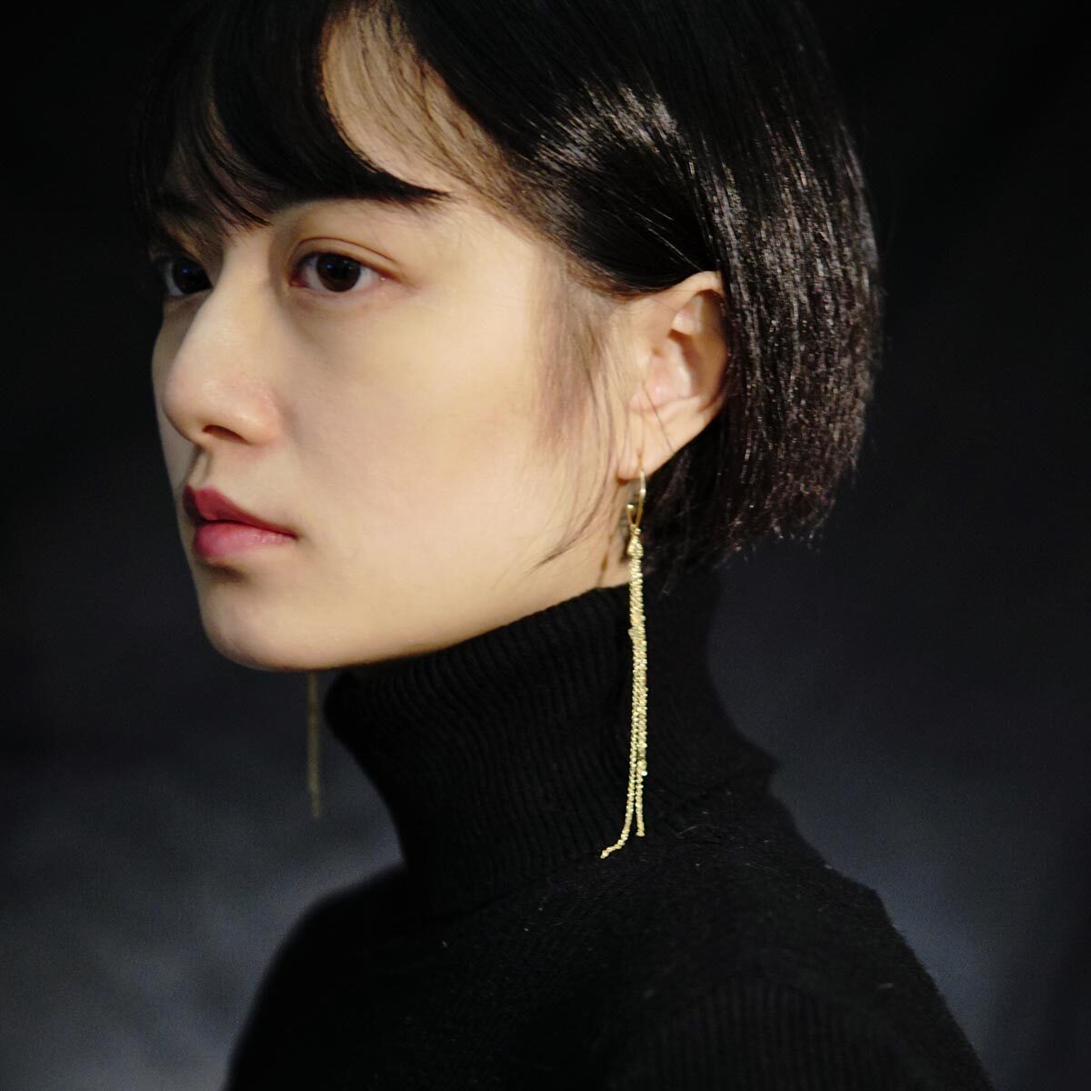 S925纯银长流苏耳环女流穗耳坠职场通勤OL网红气质耳饰小众设计
