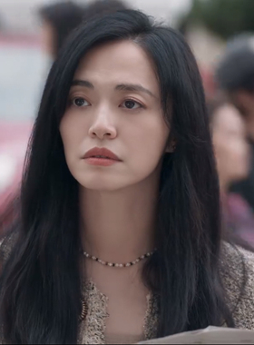 以美之名姚晨同款复古双层叠戴乔杨虎眼石吊坠项链小众串珠毛衣链