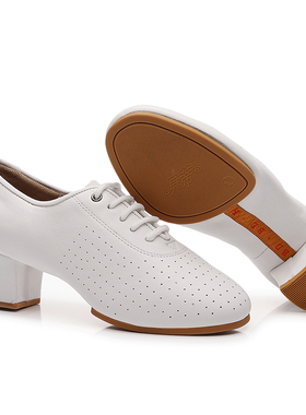 BD贝蒂女士拉丁舞鞋室外牛筋底舞蹈鞋软牛皮T1B交谊舞鞋广场舞鞋