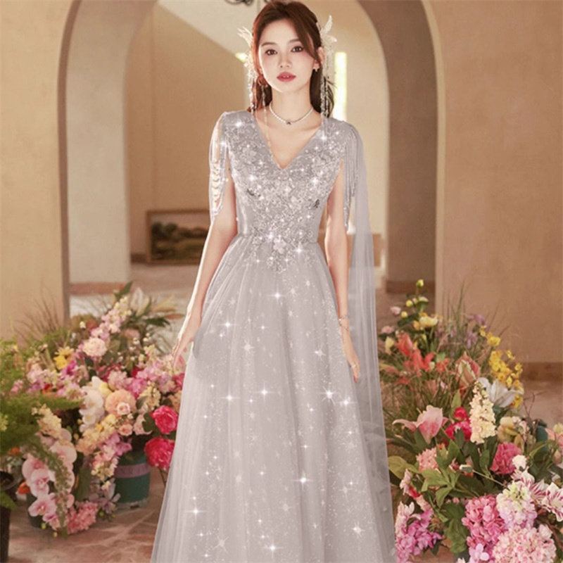 女大童高级感古筝演奏艺考演出服图片