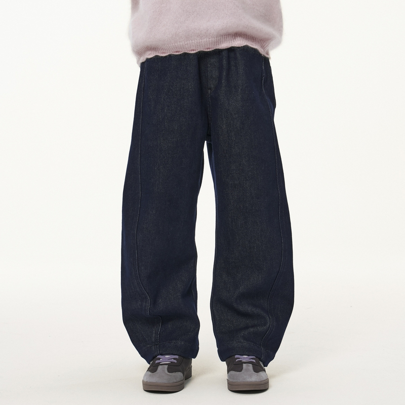 【商场同款】童装儿童弯刀裤子2025冬装新款女大童阔腿牛仔长裤,童装/婴儿装/亲子装,儿童牛仔裤,淘宝优惠券,粉丝福利购,淘宝优惠卷