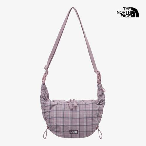 海外代购THE NORTH FACE/北面男女挎包抽绳收口单肩背格纹迷你