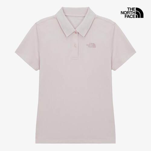 海外代购THE NORTH FACE/北面女士运动T恤透气速干短袖翻领