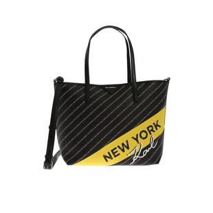 代购 Lagerfeld女士手提包可拆卸肩带内置小包卡扣闭合 Karl