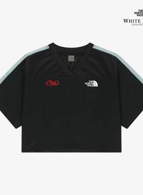 海外代购THE NORTH FACE/北面女士运动T恤透气速干网眼V领