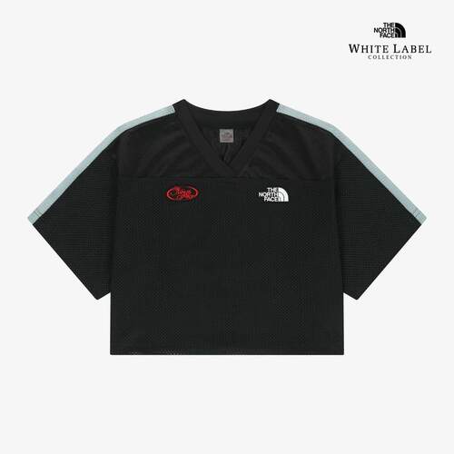 海外代购THE NORTH FACE/北面女士运动T恤透气速干网眼V领