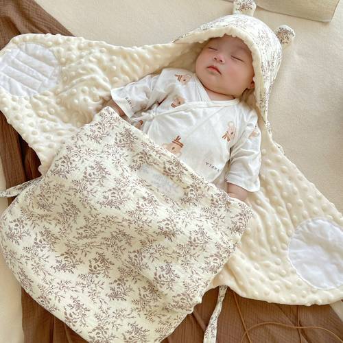 婴儿包被春秋纯棉新生儿蝴蝶被