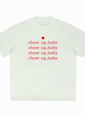 cheer up twice 歌词应援t恤ONCE兔瓦斯万斯辣妹情侣短袖百搭Kpop