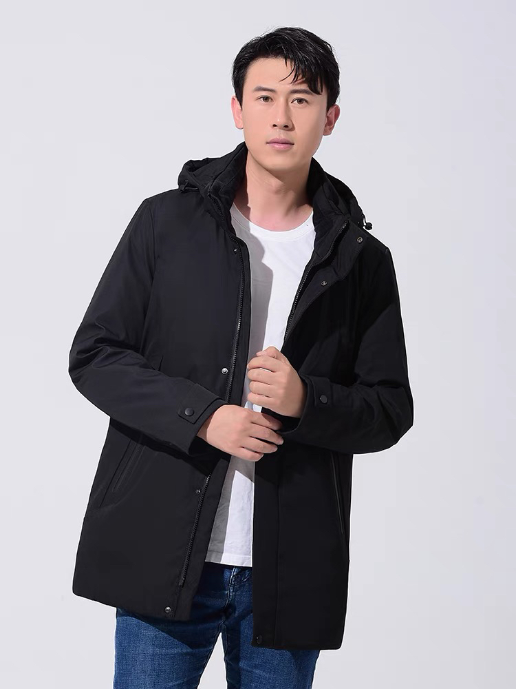 杰奥休闲脱卸帽短款加厚羽绒服