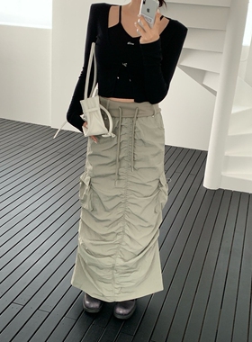 REVE CITE-L韩国代购㊣女装新品时尚推荐休闲26春夏长裙防风衣