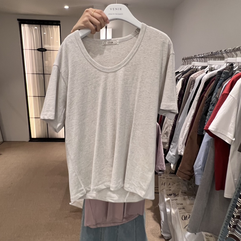 VENIR-a韩国代购㊣女装新品人气推荐时尚真品热卖25秋冬T恤