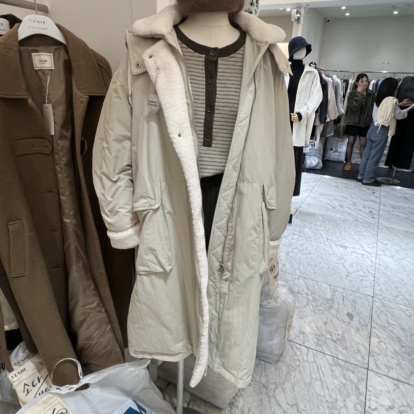 VENIR-a韩国代购㊣女士新品休闲真品25秋冬人气长款羽绒服绒