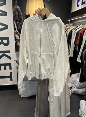 EL BOSQUE韩国直邮㊣女装新款时尚夹克连帽拉链衫内里绒貂皮