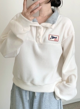 BLUSHER韩国代购㊣女装新款休闲热卖25秋冬真品推荐时尚卫衣