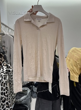VISUAL SPACE东大门㊣实拍女装新品真品推荐25秋冬长袖T恤