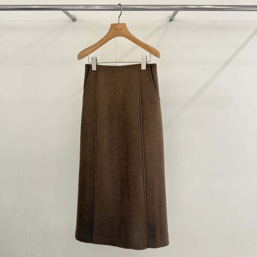 ADELINE东大门㊣代购女士新品休闲推荐热卖25秋冬真品长裙羊毛