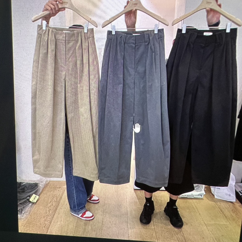 Lamagie Femme 东大门㊣代购女士新品人气热卖休闲裤褶皱