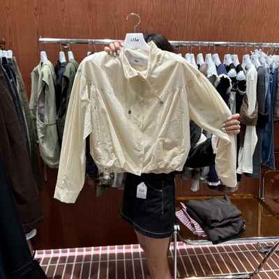 ILLO东大门㊣直邮女装新品25秋冬真品休闲推荐热卖夹克纽扣