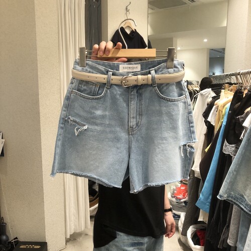 SSENIQUE/SSEMIENNE㊣东大门代购女士新品26春夏短裤不含腰带