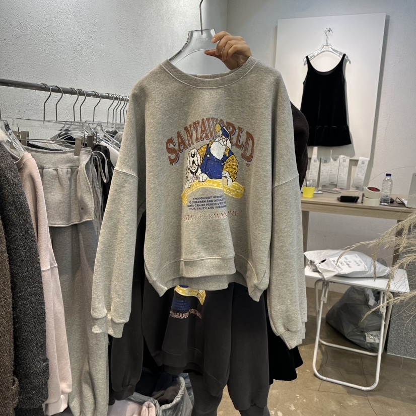 PLO_VER东大门㊣实拍女士新款时尚真品25秋冬热卖人气卫衣加绒