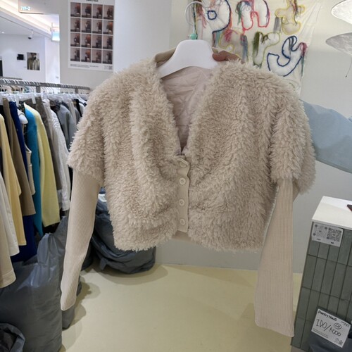 PANTRY HAUS㊣东大门代购女装26秋冬新品时尚夹克假两件短款开衫
