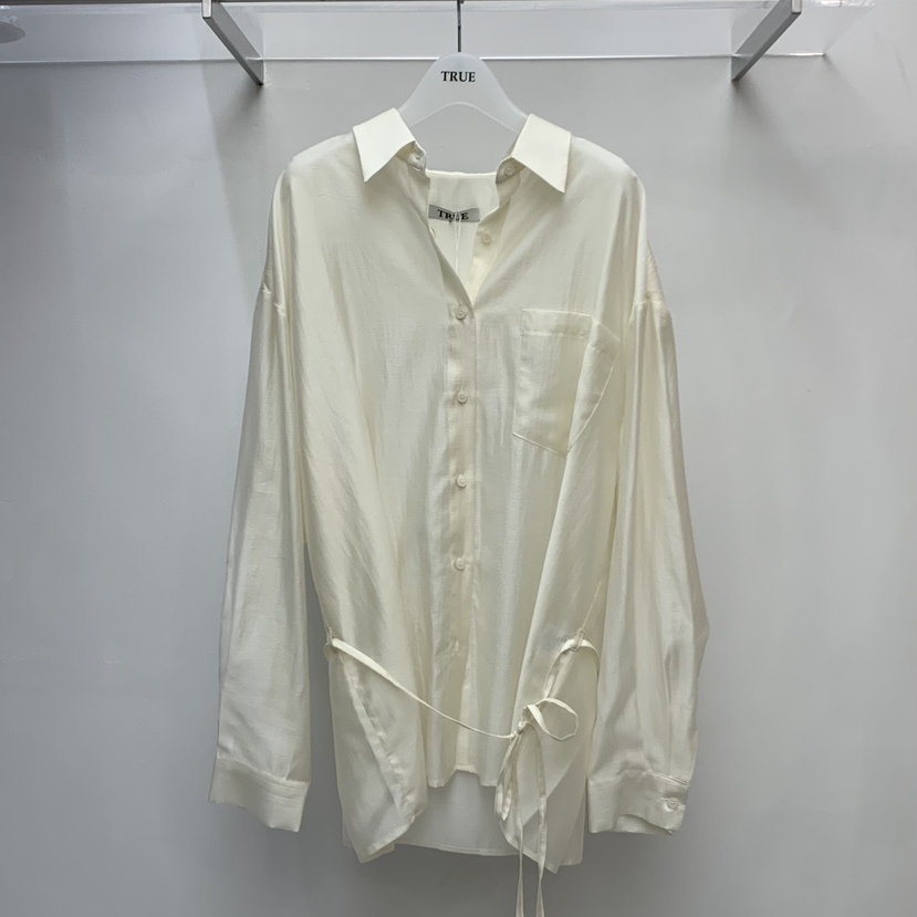 GAMDONG东大门㊣实拍女士新品真品25秋冬时尚热卖衬衫含腰绳