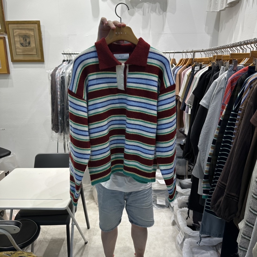 MODS-Q东大门㊣直邮女装新品时尚25秋冬推荐人气真品长袖T恤