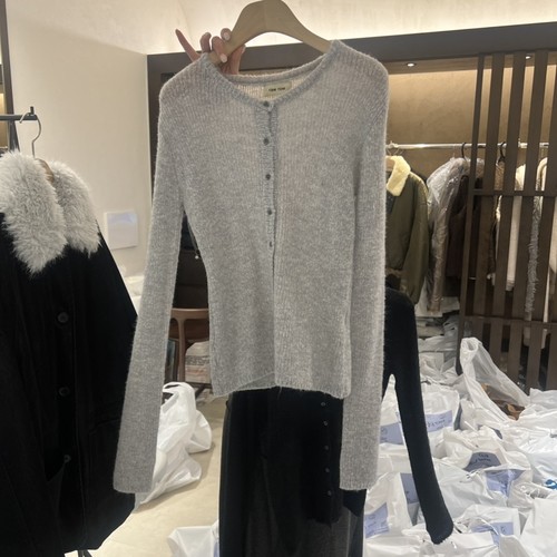 RAWROW韩国直邮㊣女士新款时尚人气热卖25秋冬针织衫修身纽扣