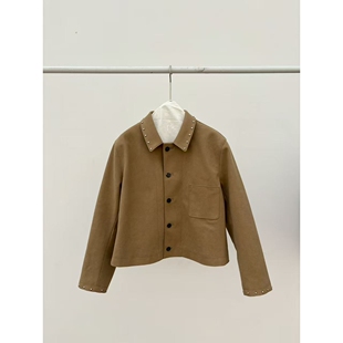 eter/VERSO韩国直邮㊣女装新款时尚休闲人气25秋冬夹克绒面革