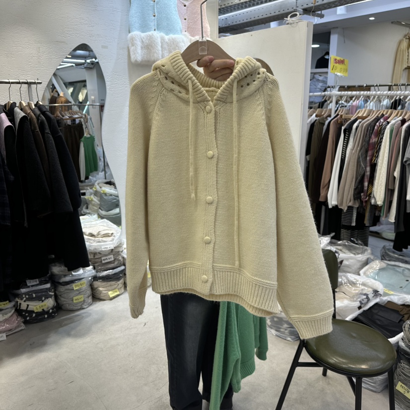 LULULALLA东大门㊣实拍女装新品25秋冬休闲人气真品毛衣开衫