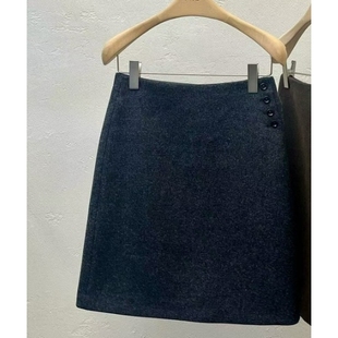 新品 A.b 女装 BEIGE东大门㊣代购 人气真品短裙纽扣 AUTUMN