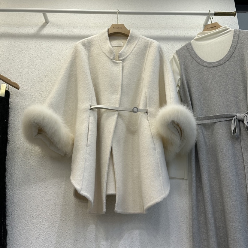 SYMPHONY东大门㊣实拍女装新品热卖25秋冬人气短款大衣浣熊