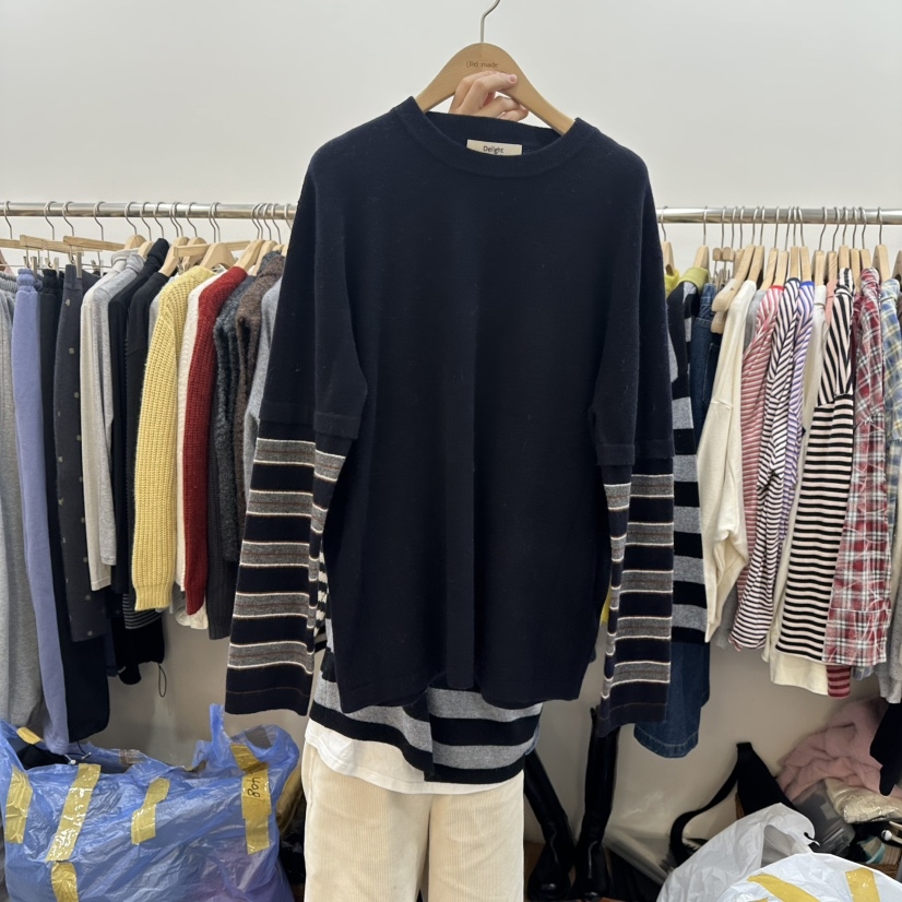 DELIGHT-L韩国代购㊣女士新品25秋冬真品热卖时尚推荐针织衫