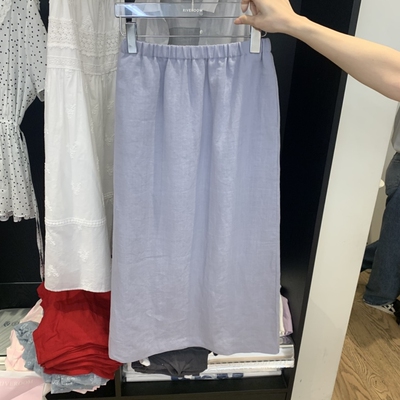 RIVEROOM韩国直邮㊣女士新品时尚推荐26春夏半身裙中短裙亚麻