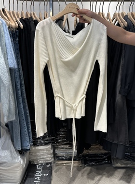 HABLE韩国代购㊣女装新款25秋冬时尚热卖真品推荐休闲针织衫