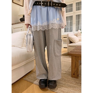 BOUTIQUE-L东大门㊣实拍女士新品25秋冬热卖休闲裤不含腰带