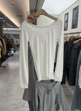 CHAV韩国直邮㊣女装新款时尚推荐热卖26春夏真品休闲长袖T恤