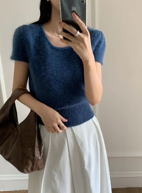 BLUSHER东大门㊣实拍女士新款时尚25秋冬人气热卖真品针织衫