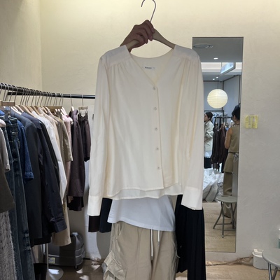 W AND J东大门㊣代购女士新品人气25秋冬推荐时尚真品衬衫