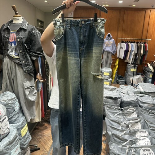 GARMENT㊣东大门实拍女装26秋冬新款休闲人气时尚真品牛仔裤