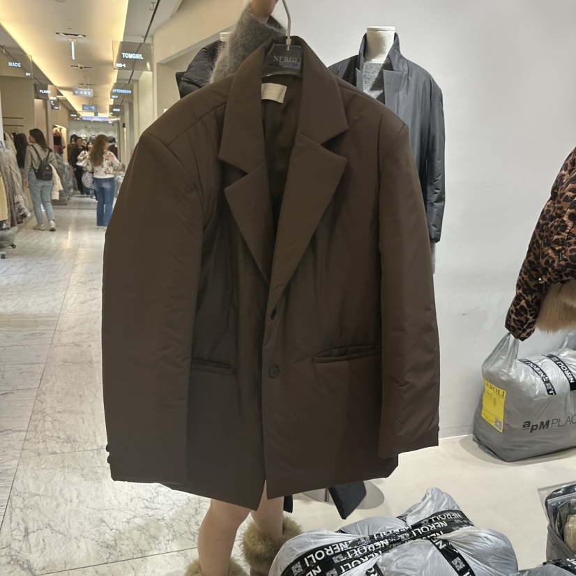 NEROLI 36韩国代购㊣女士新品人气休闲真品时尚短款棉服夹棉