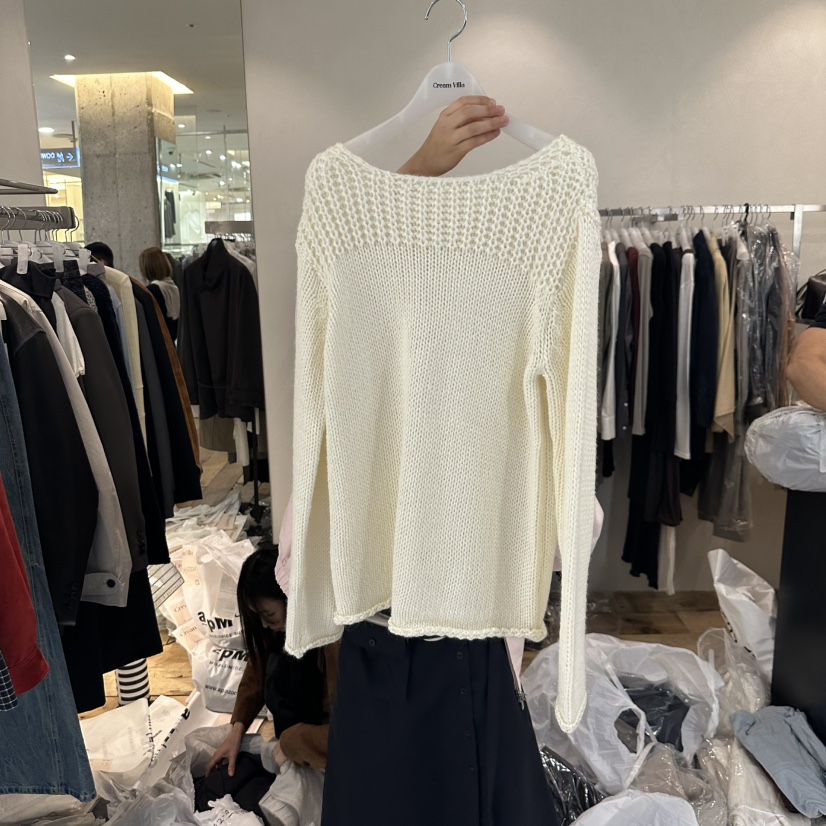 CREAMVILLA东大门㊣代购女装新款热卖人气真品25秋冬针织衫