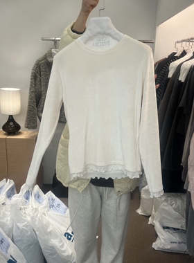 SIHO ARCHIVE东大门㊣实拍女装新品推荐25秋冬长袖T恤丝绒