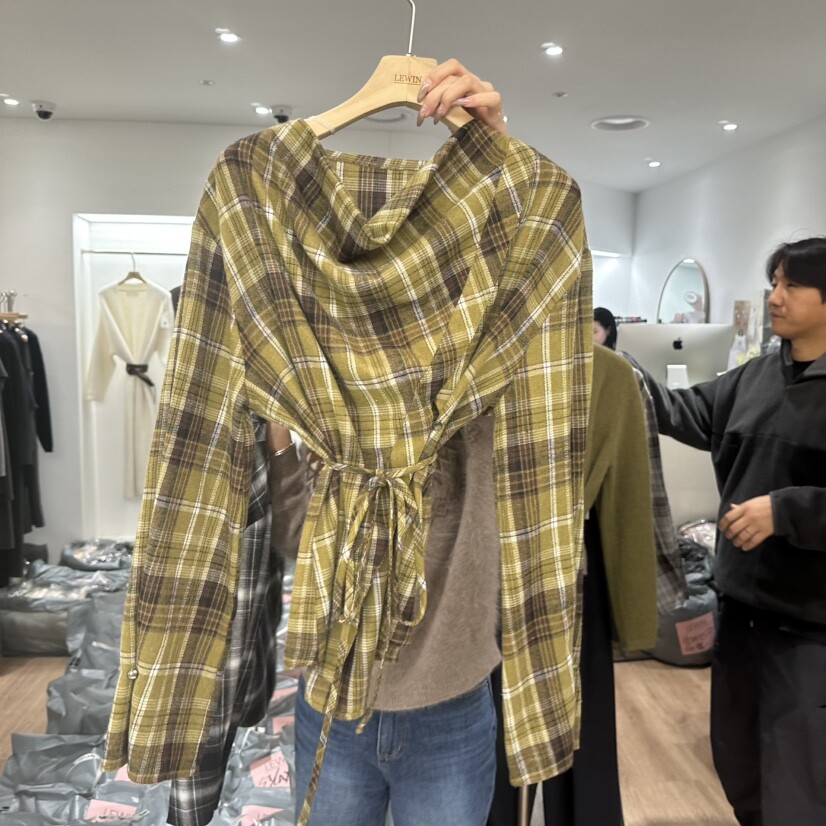 LEWIN东大门㊣实拍女士新款时尚人气25秋冬热卖推荐休闲衬衫