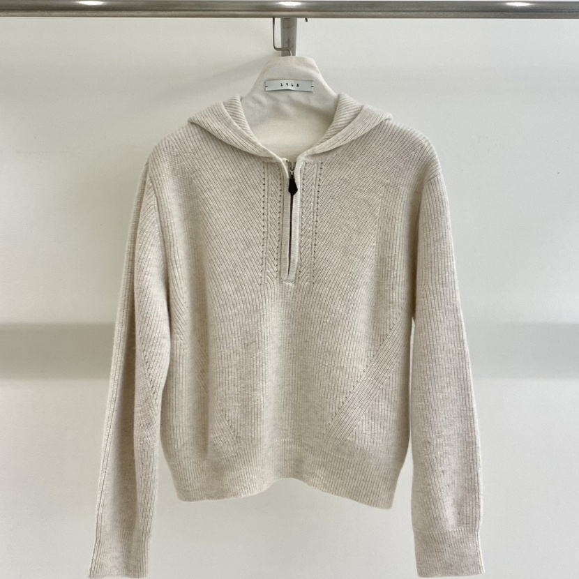 1968/YEOUYA东大门㊣直邮女士新款时尚25秋冬针织衫拉链连帽