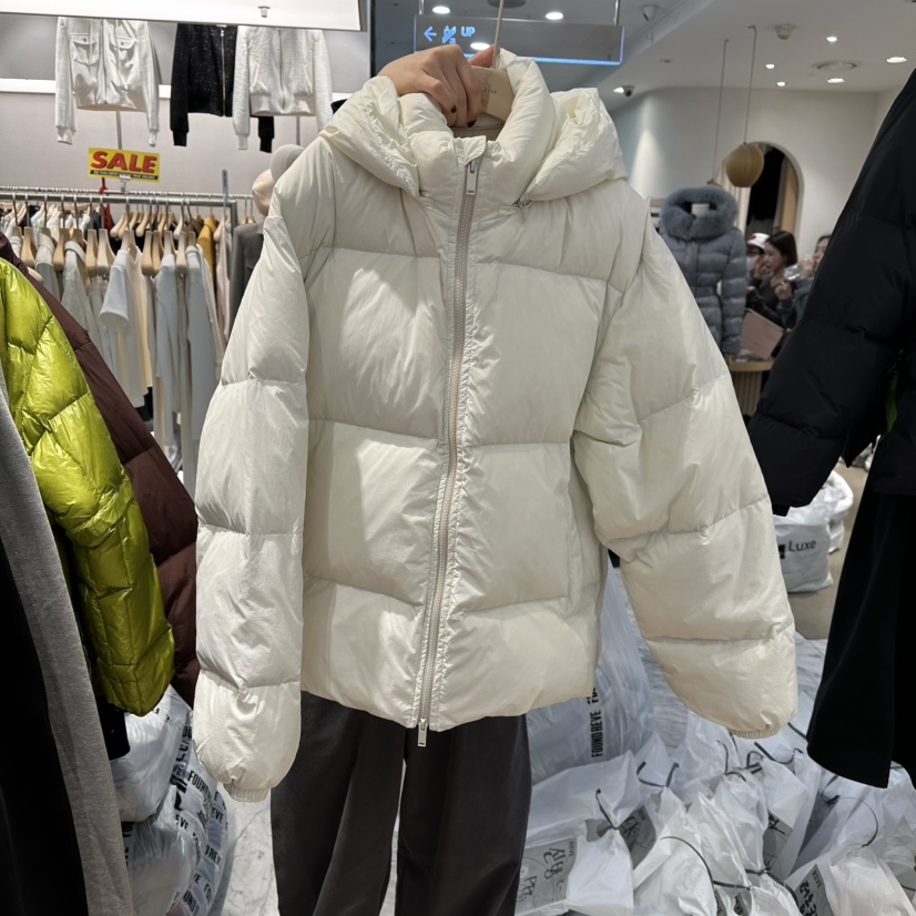 REVE-L东大门㊣实拍女士新品时尚推荐热卖25秋冬短款羽绒服绒