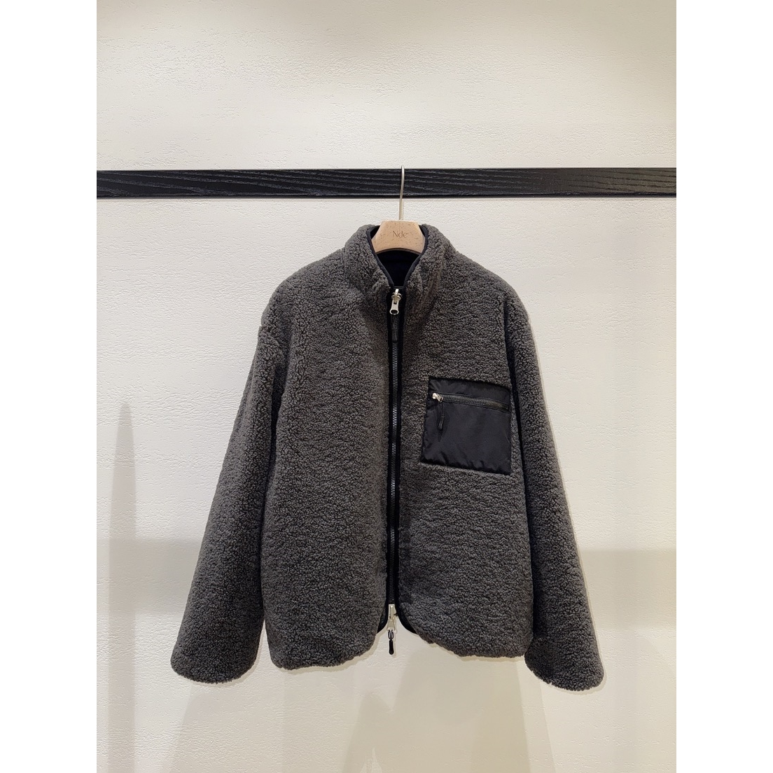 NDE东大门㊣实拍女装新款25秋冬热卖推荐时尚夹克两面穿双面